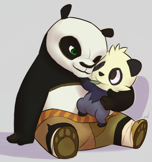 the panda reminded me of po