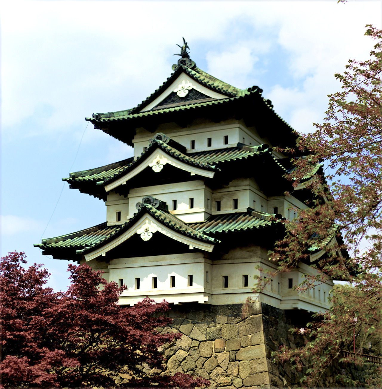 minuga-hana:  Hirosaki Castle watch Tower by George Alexander Ishida Newman  