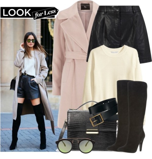 The Look For Less by alaria featuring a black belt ❤ liked on Polyvore