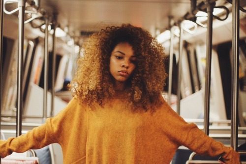 mylesloftinphotography:  The girl on the blue line train. Model: jesus-is-cumming