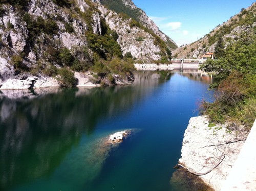 Lago di San Domenico sul Sagittario, Gole del Sagittariogirando in moto (my shots)