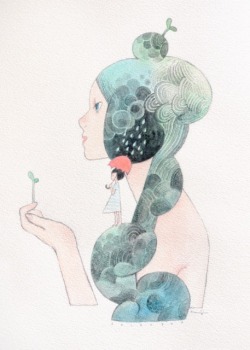 lohrien:  Illustrations by Yoko Tanji  on tumblr