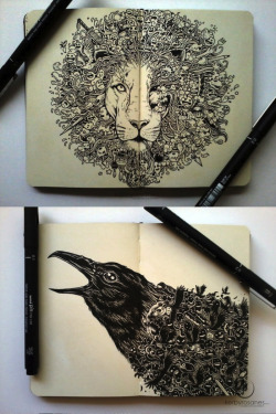  Incredible Moleskine drawings by Kerby