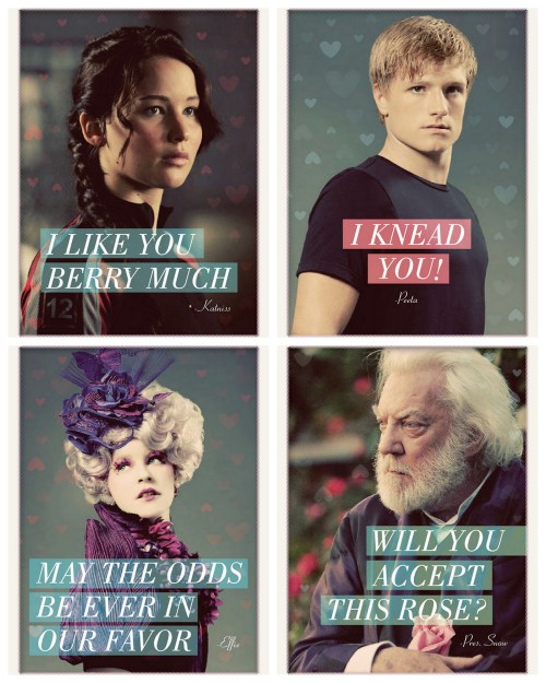 DIY Eight Hunger Game Valentine&rsquo;s Day Card Printables from Yenniper here. For lots more of the