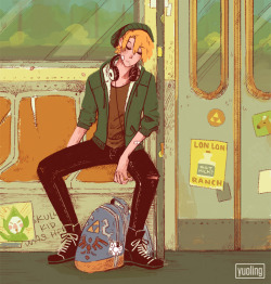 yuoling:Modern Link on the subway. Animated version is work in progress.