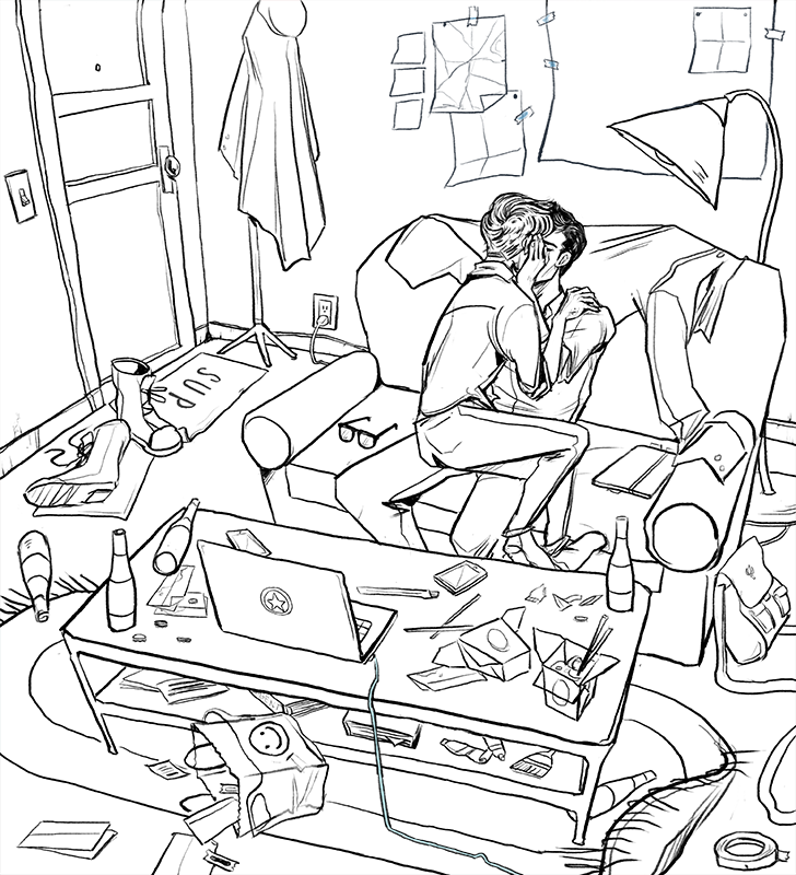 jovaline:  Quick process for yesterday’s piece + bonus close up of what’s on
