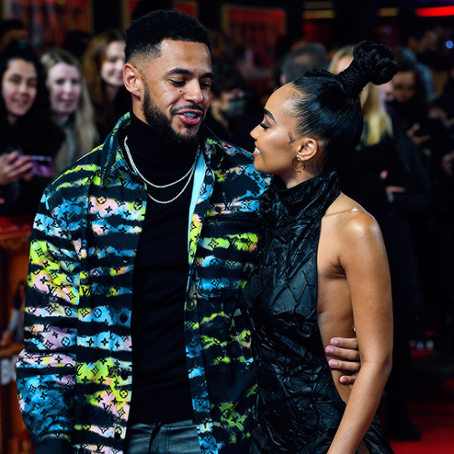 Leigh-Anne Pinnock and Andre Gray attends the “Boxing Day” World Premiere 
