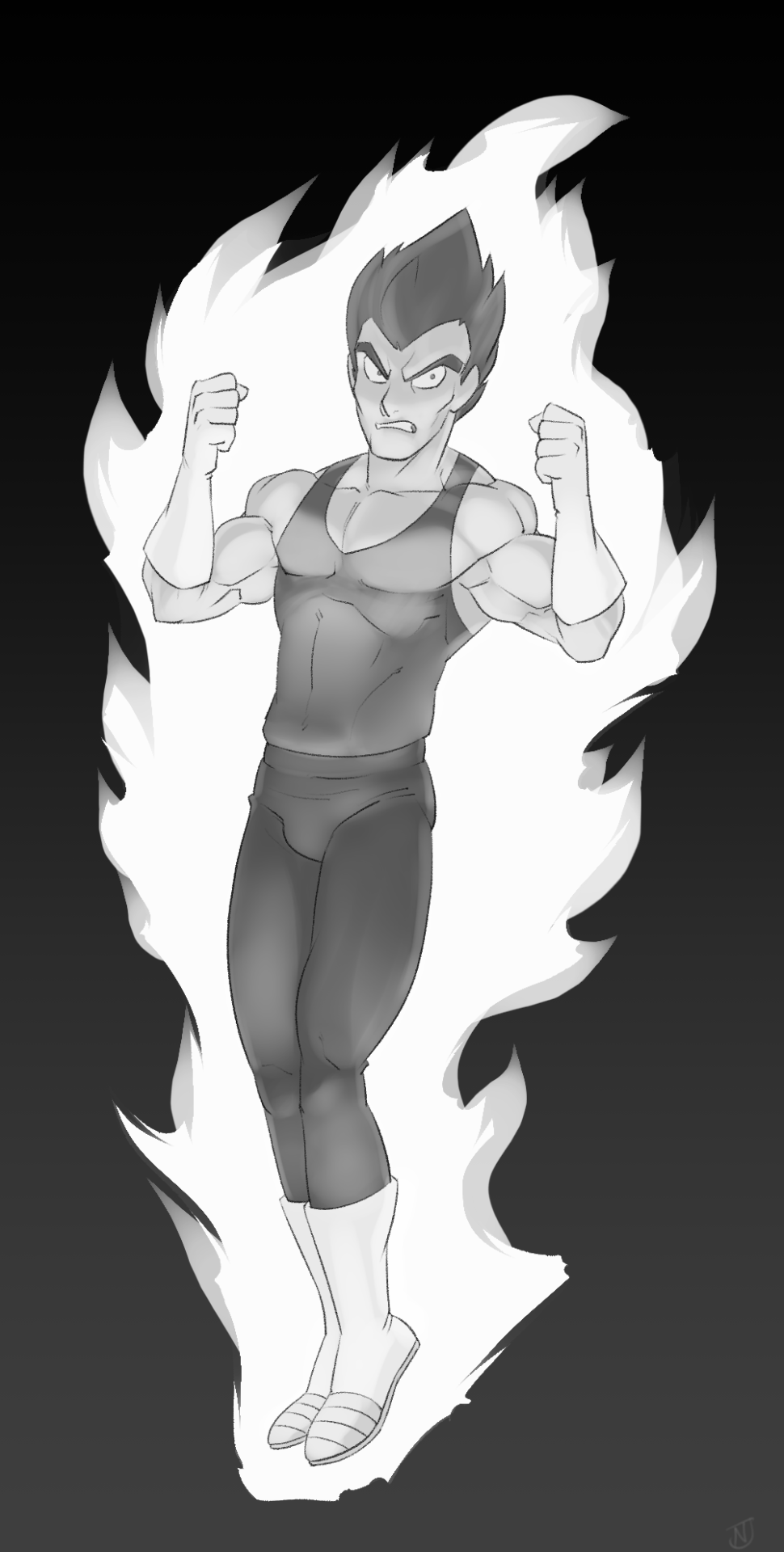 naughtyjester:  Vegeta: The patron saint of those who are always “second best.”Drawn