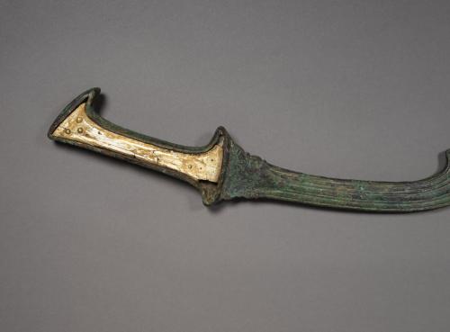 Egyptian khopesh with ivory inlaid hilt, 1700 - 1500 BCfrom The Royal Ontario Museum