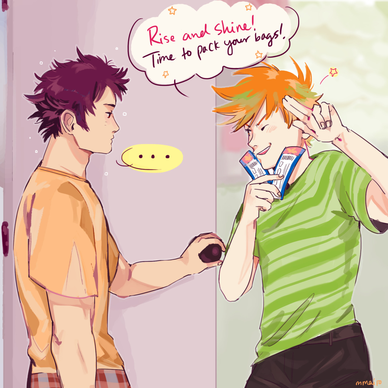 mmairo:  were going on vacation, Red!!! 