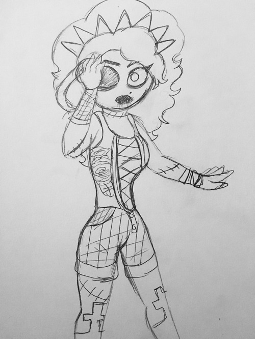 candyredterezii: I made a zombie girl last night in a dress up game that @gavinsnose showed me. and 