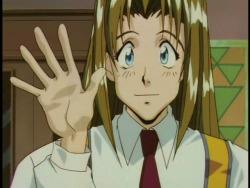 (This is the anime version. NOT the manga.) Name: Milly Thompson - Stun Gun Milly  Anime: Trigun Occupation: Bernardelli Insurance Agent  Quote: &ldquo;It&rsquo;s like my big, big sister always says, &quot;Never hold back in matters of the heart.&rdquo;