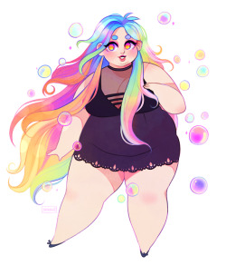 sergle: rainbow bubbles! [commission]