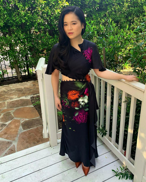 haysianrose:Kelly Marie Tran’s outfits for the Raya and the Last Dragon virtual press tour.Styled by