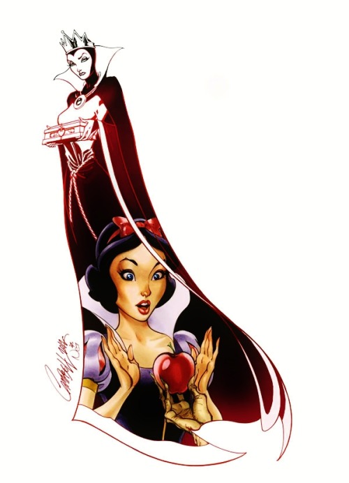 therealbarbielifts:fashionfreakfrenzy:Disney Villains and HeroinesThese drawing are ridiculous