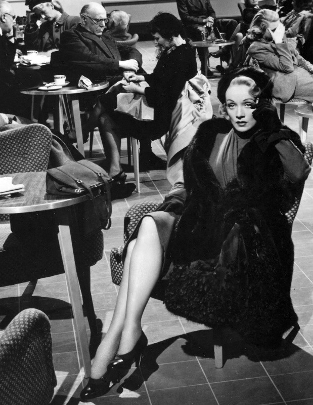 divadietrich:  Marlene Dietrich in No Highway in the Sky (1951), wearing a Dior