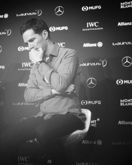 melmey-fanfics:julaerenee:addignisherlock:jilldarbc:Benedict Cumberbatch at Laureus 2018great pics a