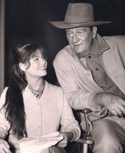 edbar1952:  Claudia Cardinale and John Wayne.