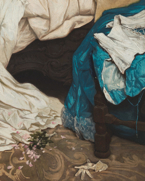 mysteriousartcentury:Gabriel Cornelius Ritter von Max (1840-1915), Get finished Flowering, 1870, oil on canvas, 55.3 x 67.5 cm. Oblastní galerie Liberec