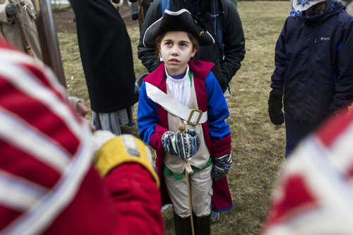 The rain and cold didn’t stop Arlington and Lexington from celebrating Patriots’ Day. [Wicked Local 