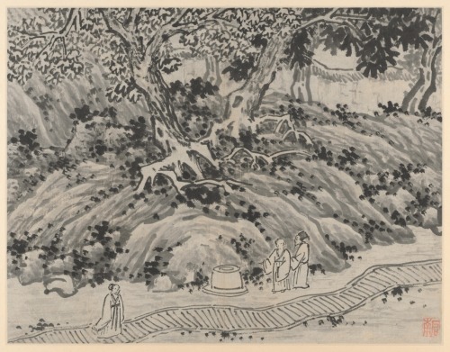 Twelve Views of Tiger Hill, Suchou: The Fool’s Spring, Shen Zhou, after 1490, Cleveland Museum