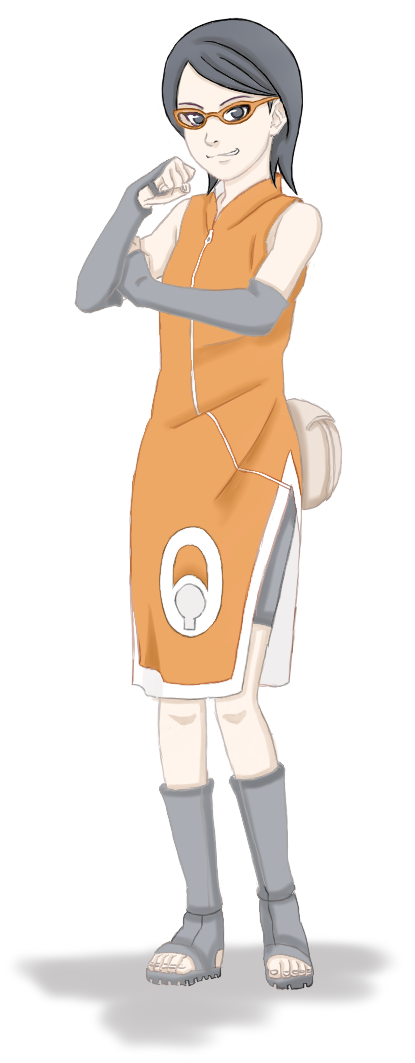 arisuamyfan:  Sarada in her battle outfit :P