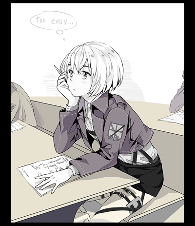 arielucia:  |||| suddenly i imagined them having pop quiz. in class…         