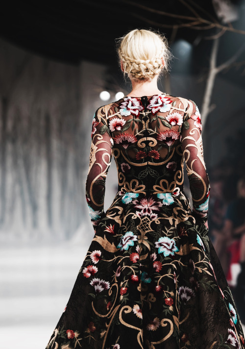 runwayandbeauty:Back Detail - Paolo Sebastian Autumn/Winter 2016, Adelaide Fashion Festival.