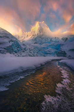 ponderation:  Glacier Fire by MAPhoto 