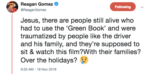 thechanelmuse:  Viggo Mortensen Apologizes for Using N-Word During ‘Green Book’ Panel'Green Book’ Is A Poorly Titled White Savior FilmWhen will Hollywood stop centering white people in Black stories? If the much-lauded Peter Farrelly film Green