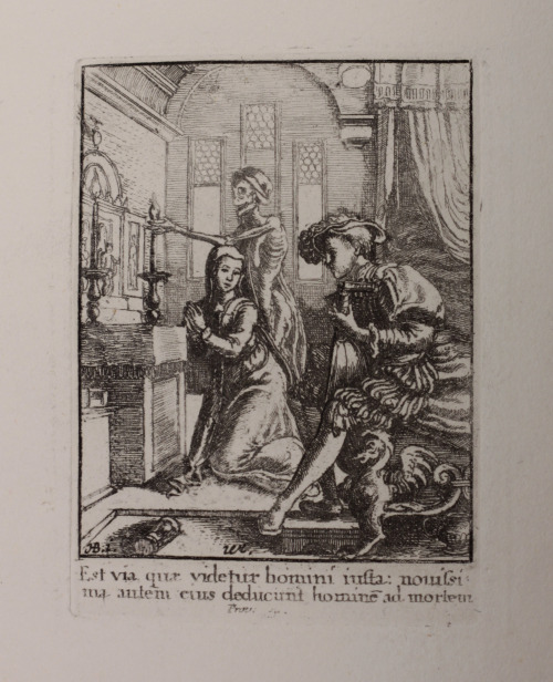 Illustration from an early 19th century edition of The Dance of Death painted by H Holbein and engra