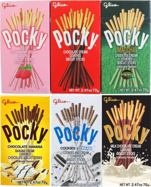 coolthingsyoucanbuy:Pocky 6 Flavor Variety Pack