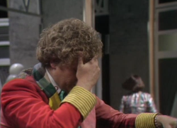 marathemara:  classicwho-liveblog:  I believe the facepalm is the ultimate symbol of Peri/Six’s relationship.  Seconded.