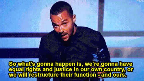 thugilly:  Just some of the highlights from Jesse’s acceptance speech. Watch the full thing here!   