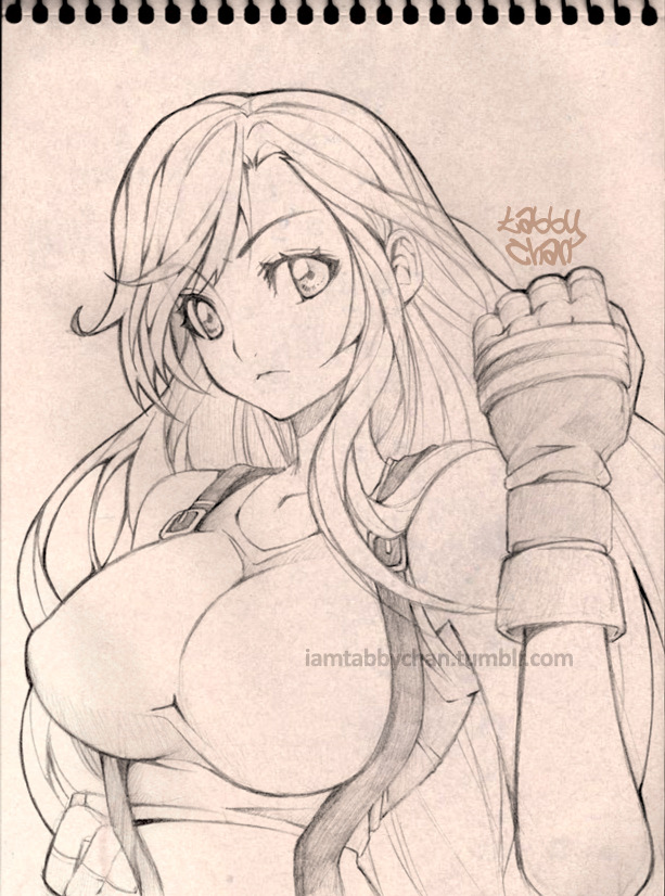 iamtabbychan: Friday sketch: Tifa Lockhart