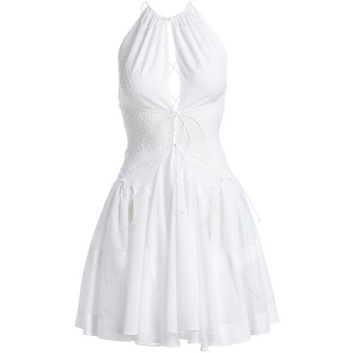 Alaia Dress ❤ liked on Polyvore (see more white mini dresses)
