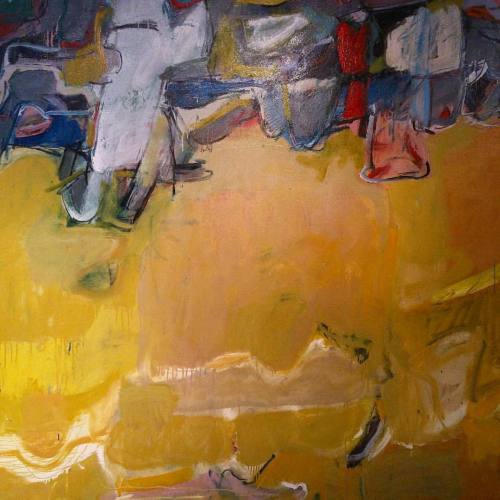 Yellow to blue. #michaelvonhelms #art #santafenm #simplysantafe #abstractart (at Matthews Gallery)