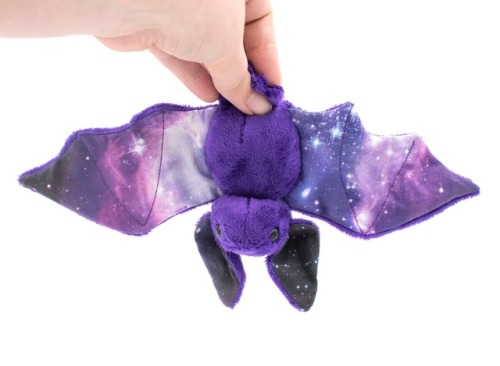 isthatacalzone: sosuperawesome:  Galaxy Plush Bats and Stickers BeeZeeArt / Etsy Shop  @solongandtha