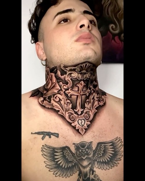 Full Neck Tattoos For Men