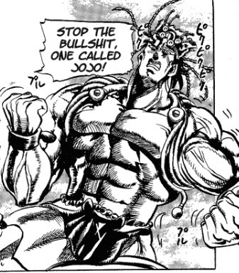 castlevaniadawnofsorrow: my favorite panel in all of battle tendency tbh