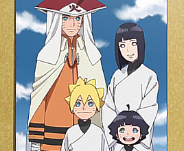 lady-nounoum:  NaruHina + Family portraitsThrough the years ...♥