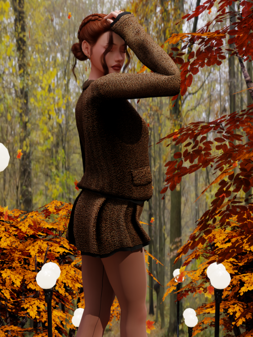 " The Autumn Chill That Wakes Me Up, You Loved The Amber Skies So Much."