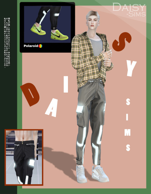 Becky TS4 pants m BK01-HQCreator: BeckySims4模拟人生4Bottom裤子7 colors compatible 7色改色LOD0 2803 triangle 