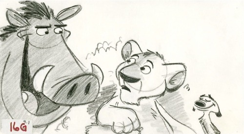 barryjohnson77: Hakuna Matata… it’s our motto! A Lion King story sketch of mine.