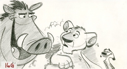 barryjohnson77: Hakuna Matata… it’s our motto! A Lion King story sketch of mine. 