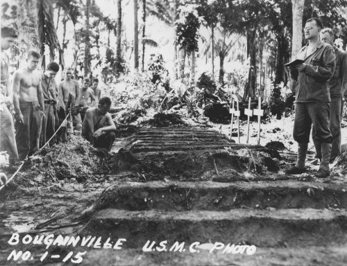 demons: US Marine graves on Bougainville, c. 1943