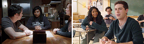 Danny + Mindy (The Mindy Project) | Ben + Devi (Never Have I Ever)