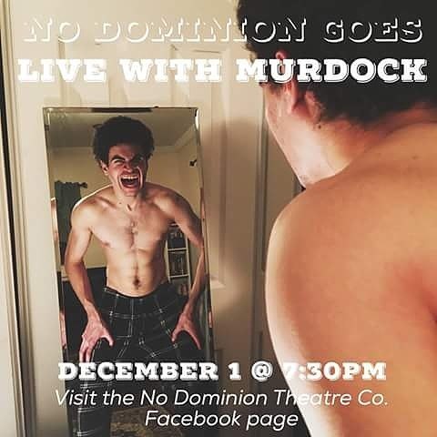 Going LIVE on FB in an hour with @nodominiontheatreco to talk about my upcoming album #AAAH, the rel