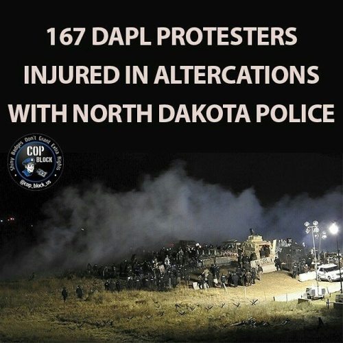 @Regrann from @cop_block_us-As for today there were 167 demonstrators injured during #NoDAPL protest