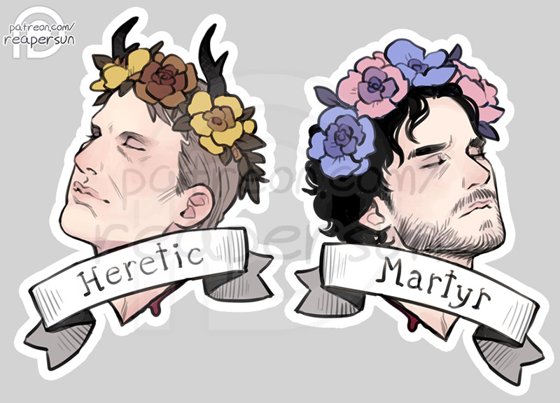 ~Support me on Patreon - patreon.com/reapersun~Drew these boys for a sticker giveaway